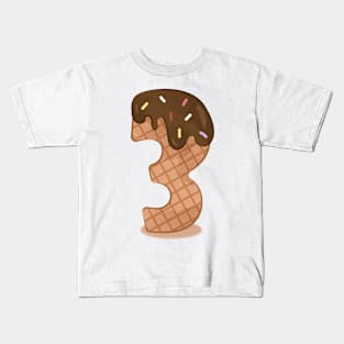 Ice cream number 3 Kids T-Shirt